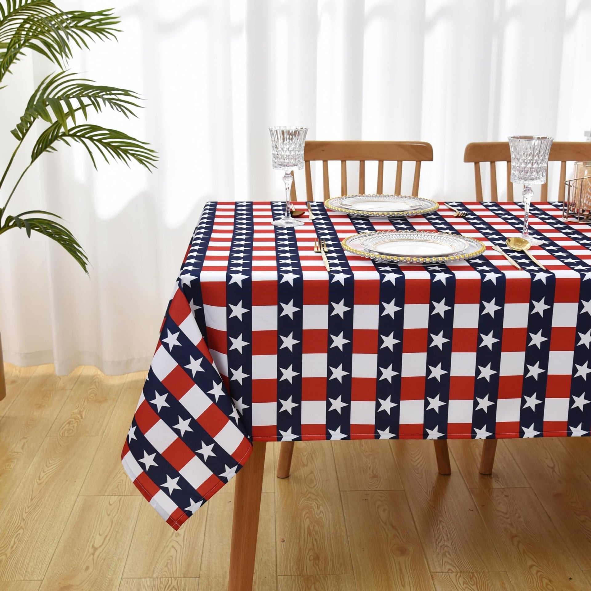 Classic 4th of July Tablecloth Fabric