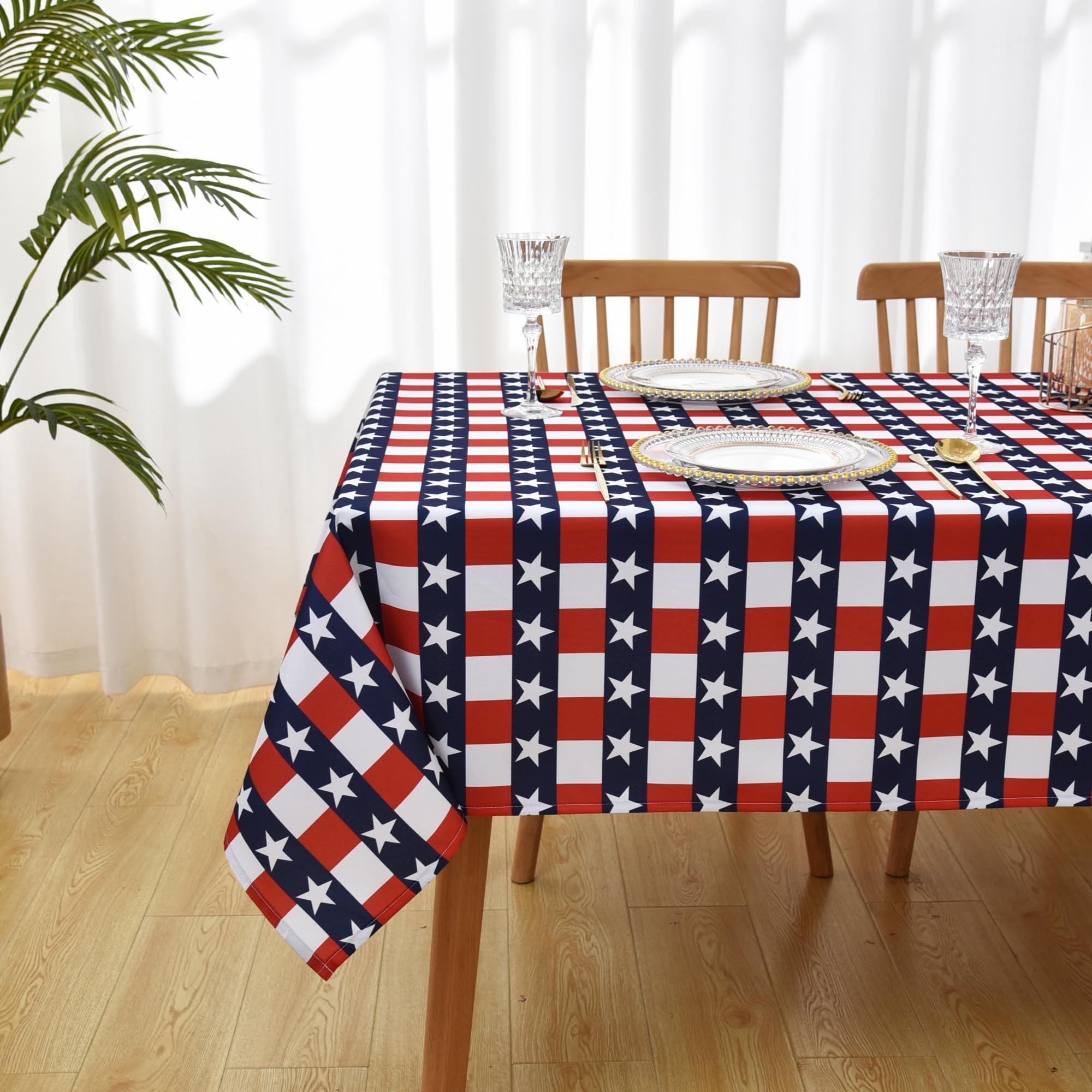 Classic 4th of July Tablecloth Fabric