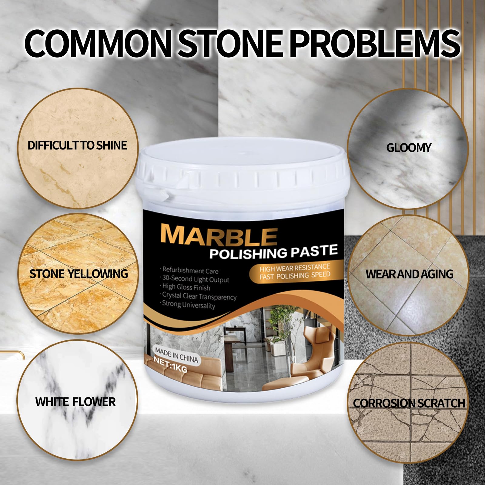 Marble Polishing Paste (35.2 Ounce)