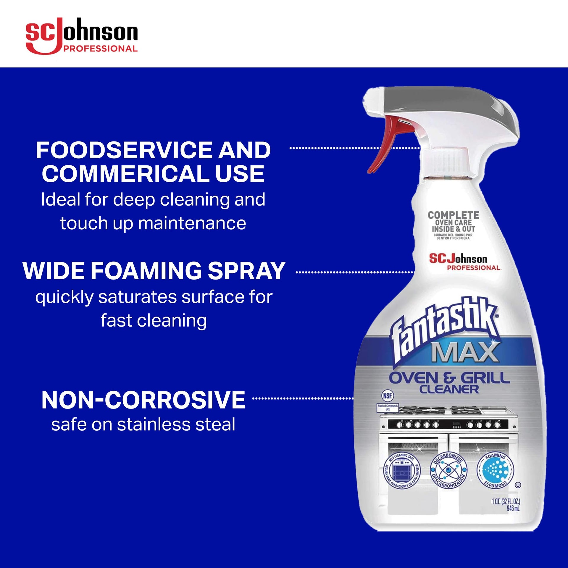 Fantastik Max Oven & Grill Cleaner Spray (32 Fl Oz)