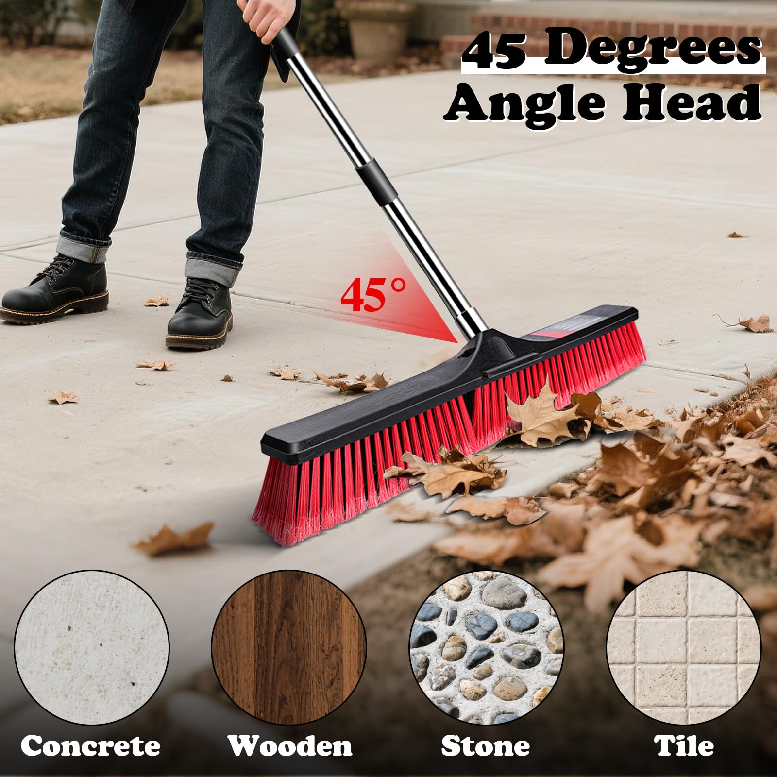 24" Push Broom Outdoor