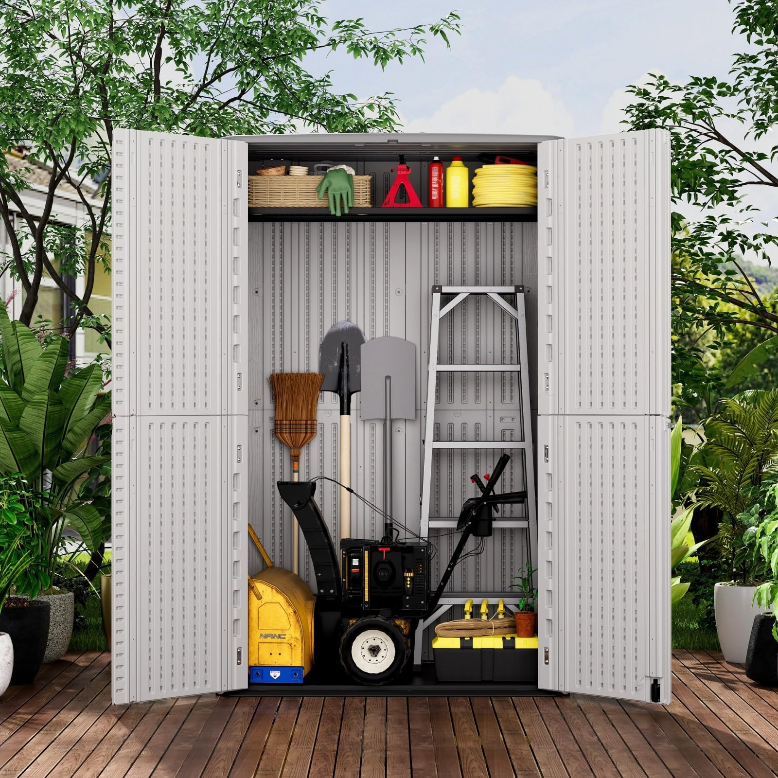 Large 67 Cu.ft Waterproof Storage Shed
