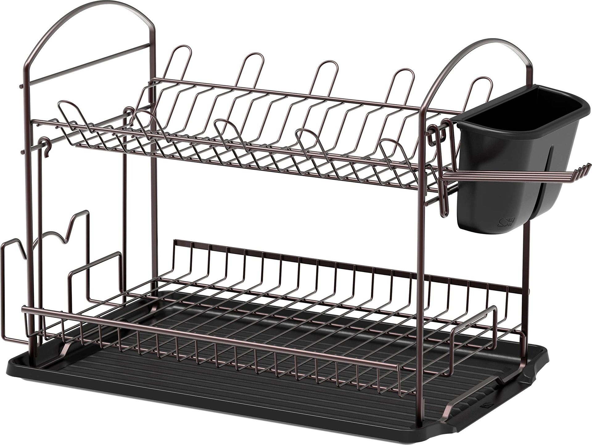 2 Tier Dish Rack with Drainboard