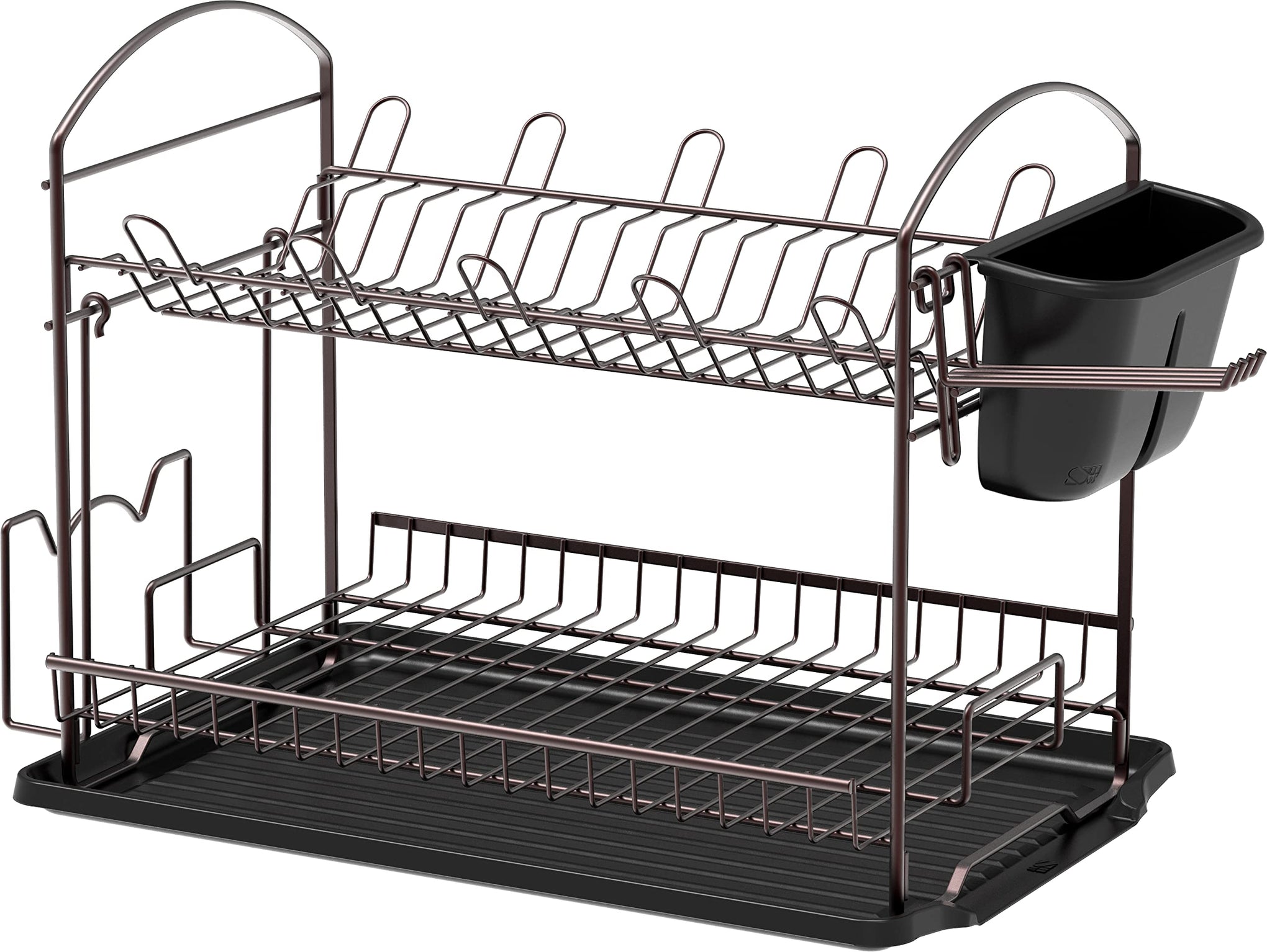2 Tier Dish Rack with Drainboard