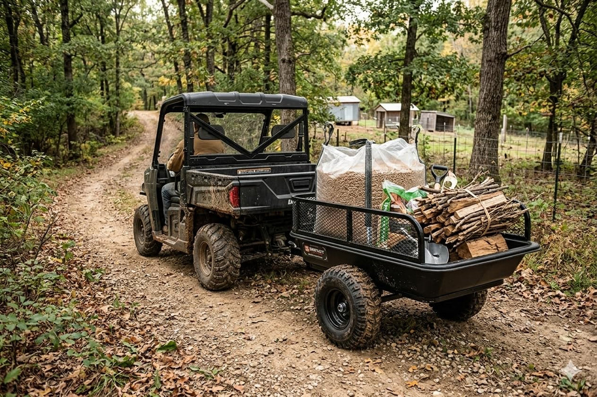 Impact Implements 1500lb Poly Tub Agricultural Trailer by MotoAlliance