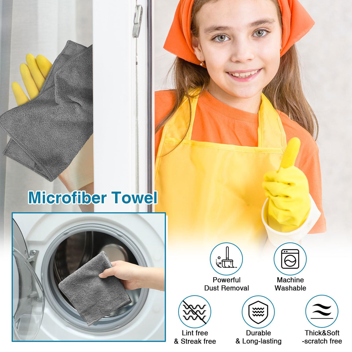 200 Microfiber Cleaning Cloths