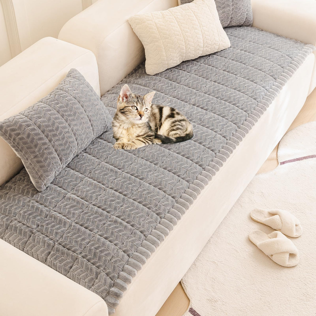 Pet Couch Cover Dogs Washable Sofa Protector Covers Non Slip Fuzzy Dog Mat
