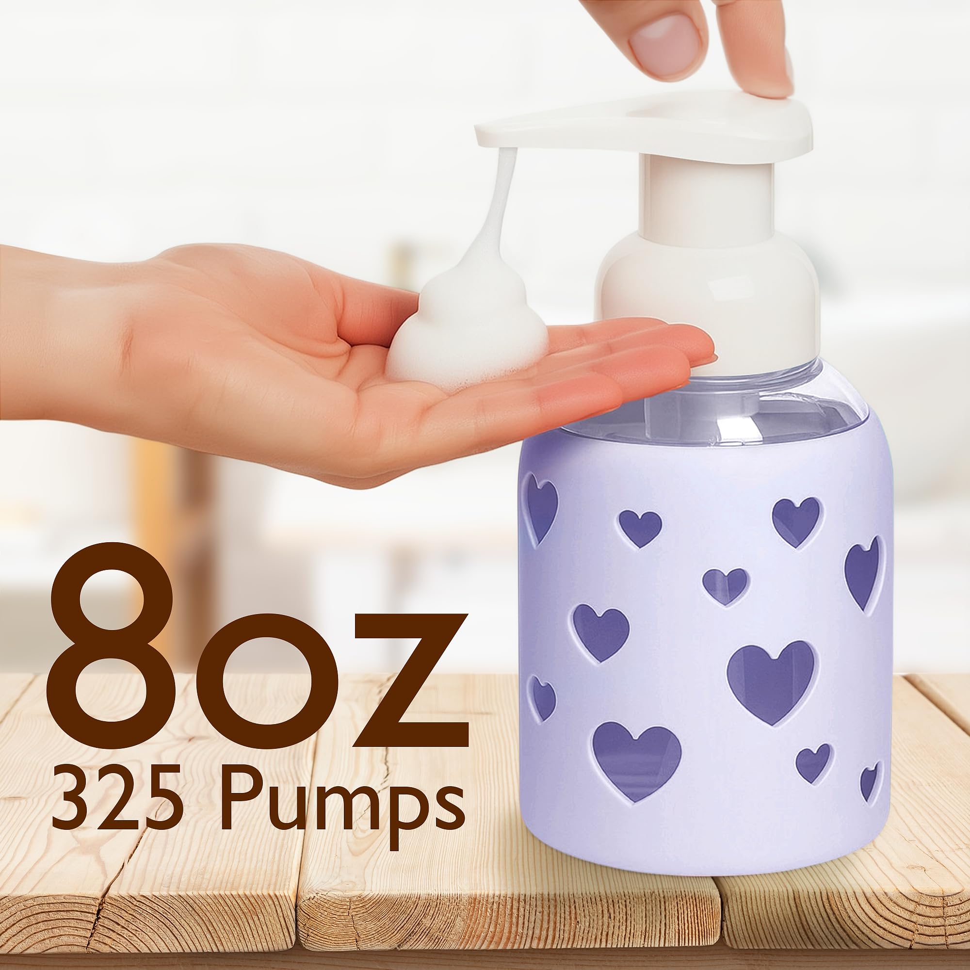 Foaming Hand Soap Dispenser Glass