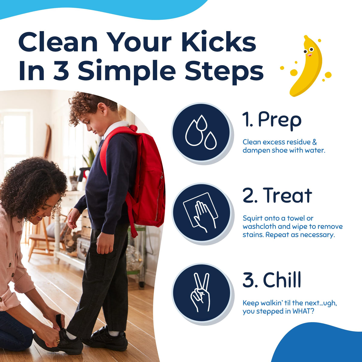 Stain Treater & Messy Steppers Shoe Cleaner Stain Remover Duo (8 Fl Oz)