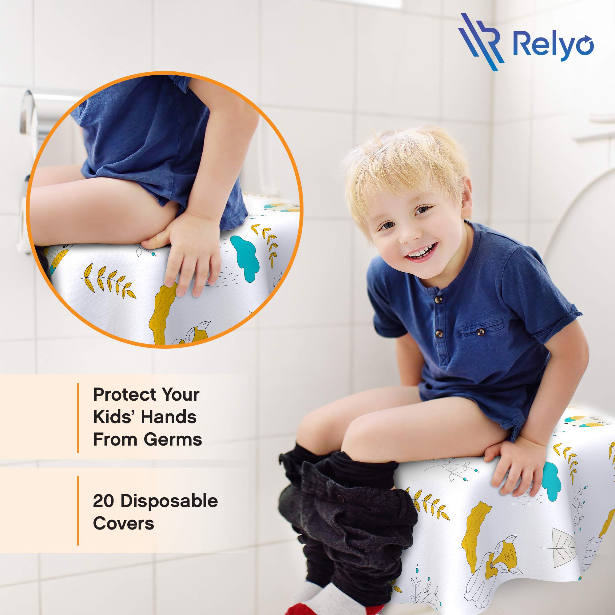 Disposable Toilet Seat Cover for Travel (20 Count)