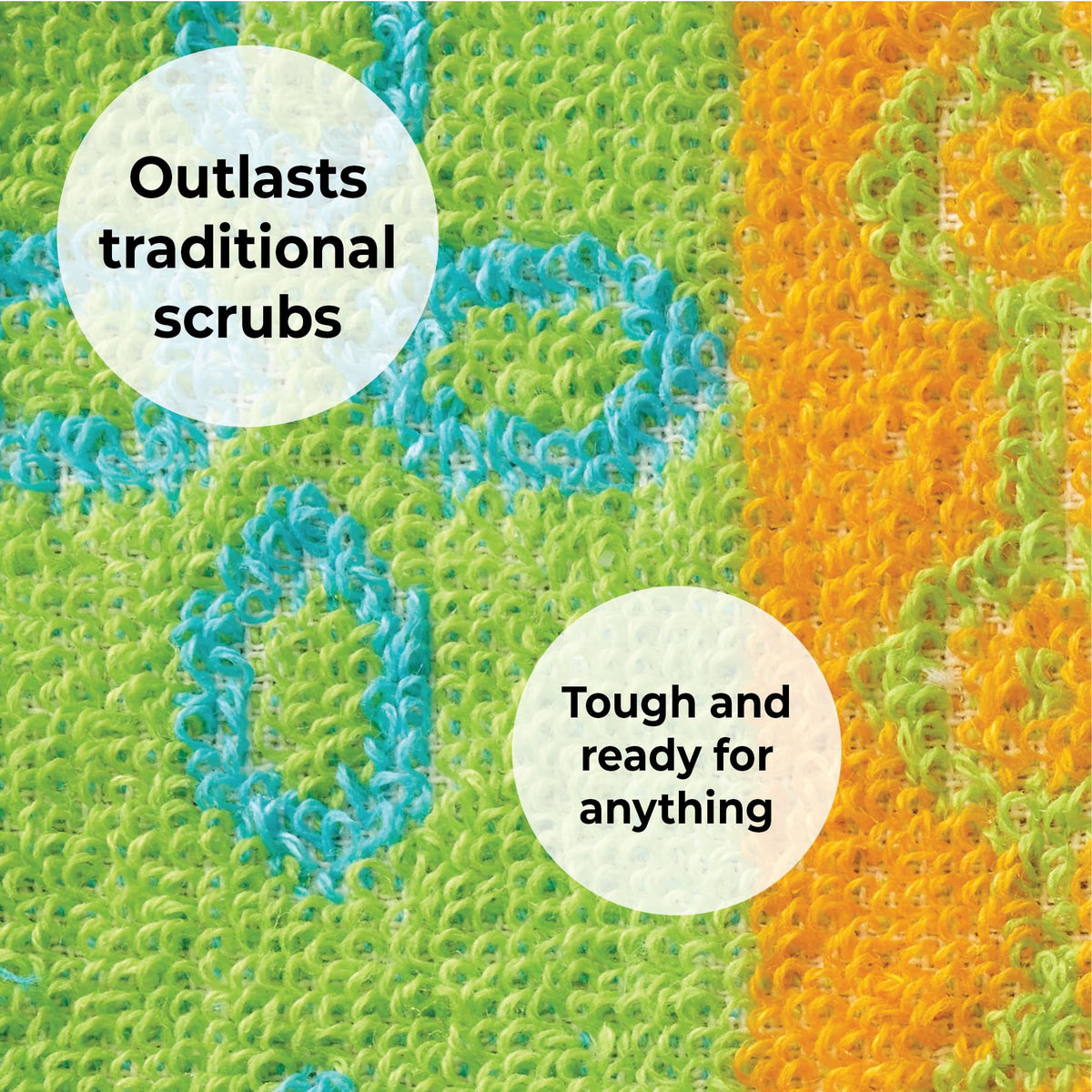 Scrub, 1-piece Reusable, Non-Scratching Dish Scrubber for Kitchen and Household Cleaning, Planet-Friendly, Dishwasher Safe Soft Scrub, Assorted Colors and Designs
