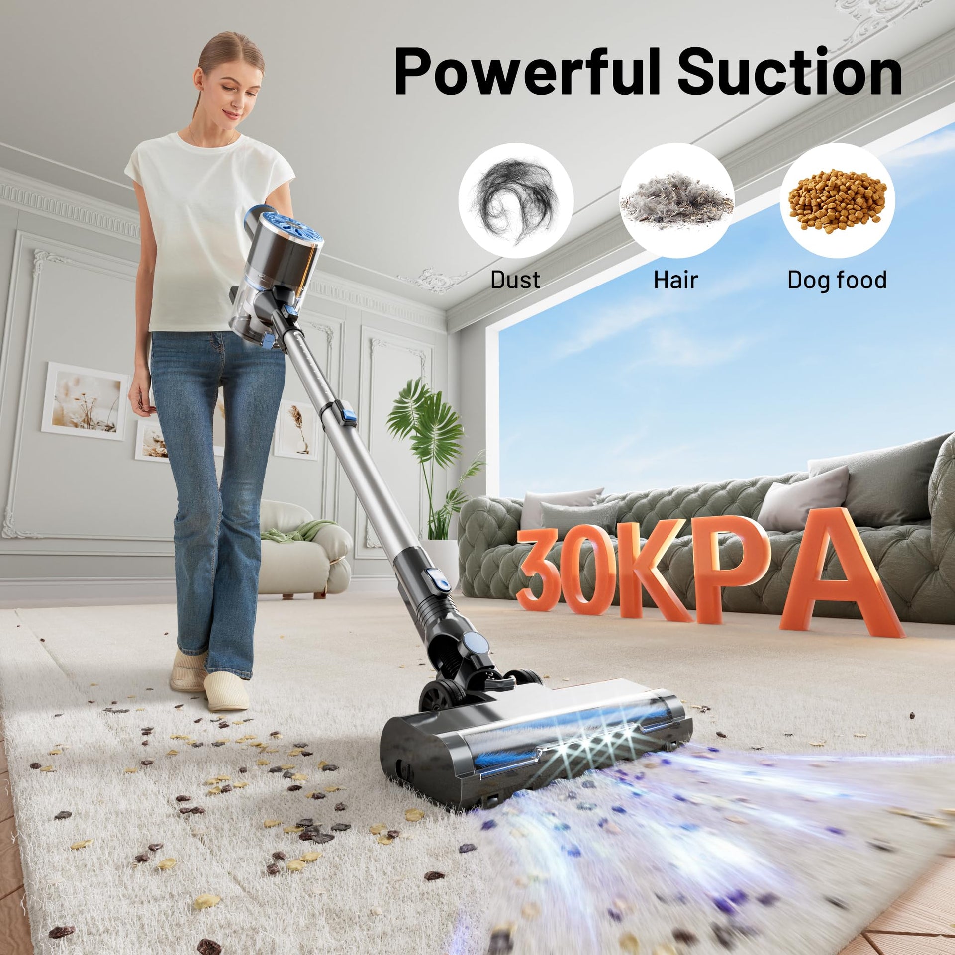Cordless Vacuum Cleaner with Self