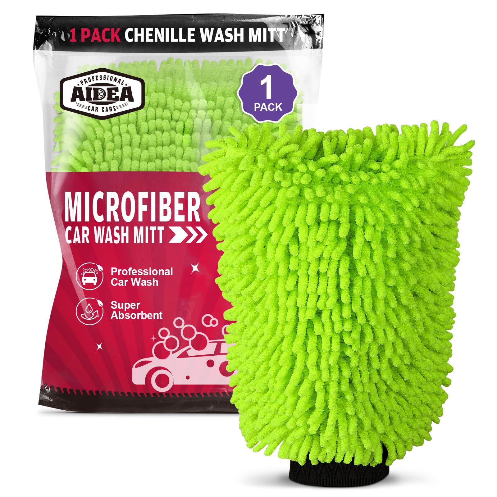 Car Wash Mitt Microfiber