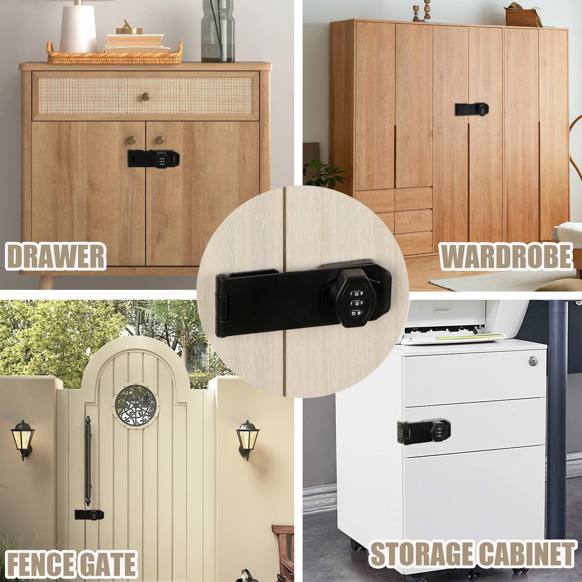 Password Rotary Hasp Locks