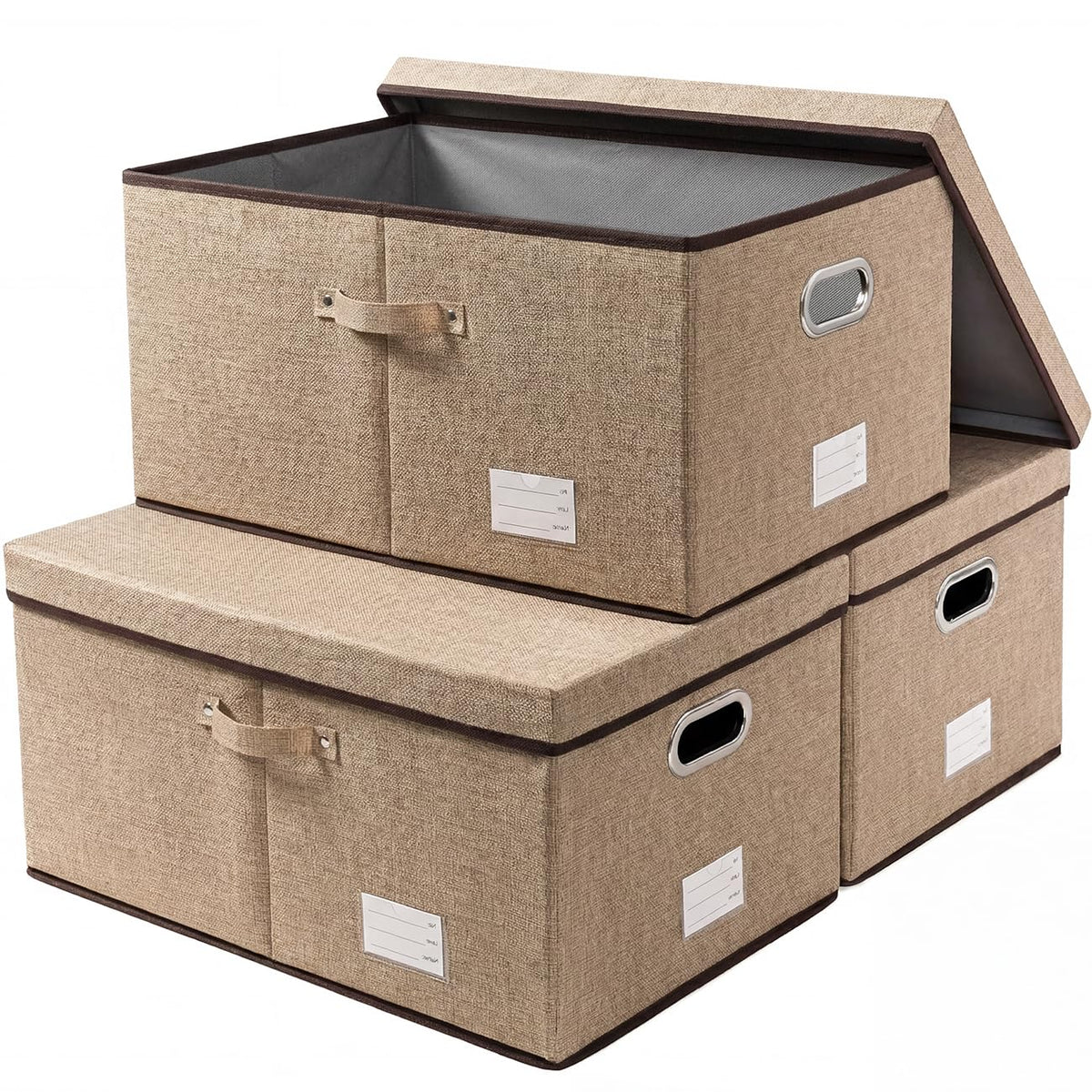 Storage Bins with Lids [3 (3 Count)