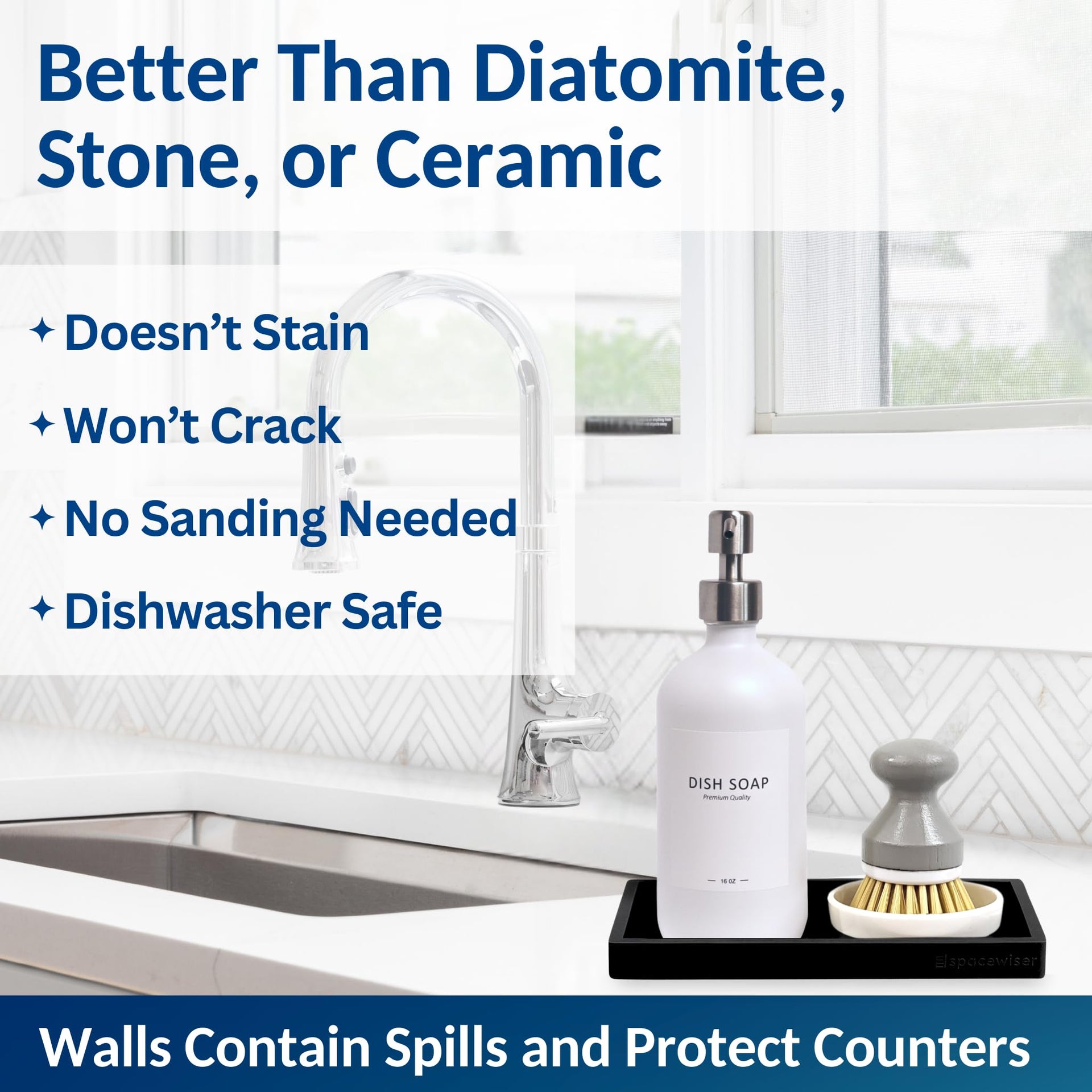 Countertop & Vanity Silicone Tray