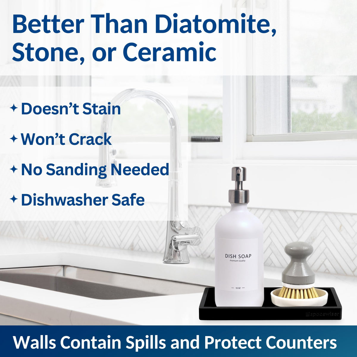 Countertop & Vanity Silicone Tray (2 Count)
