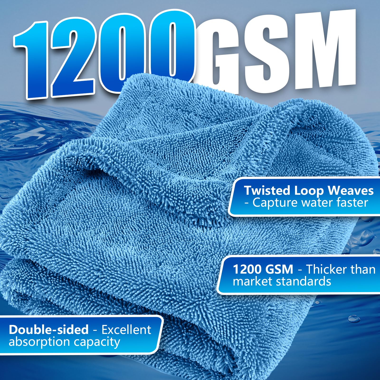 Microfiber Towels Cars Wash Drying Cleaning Cloth (300 Count)
