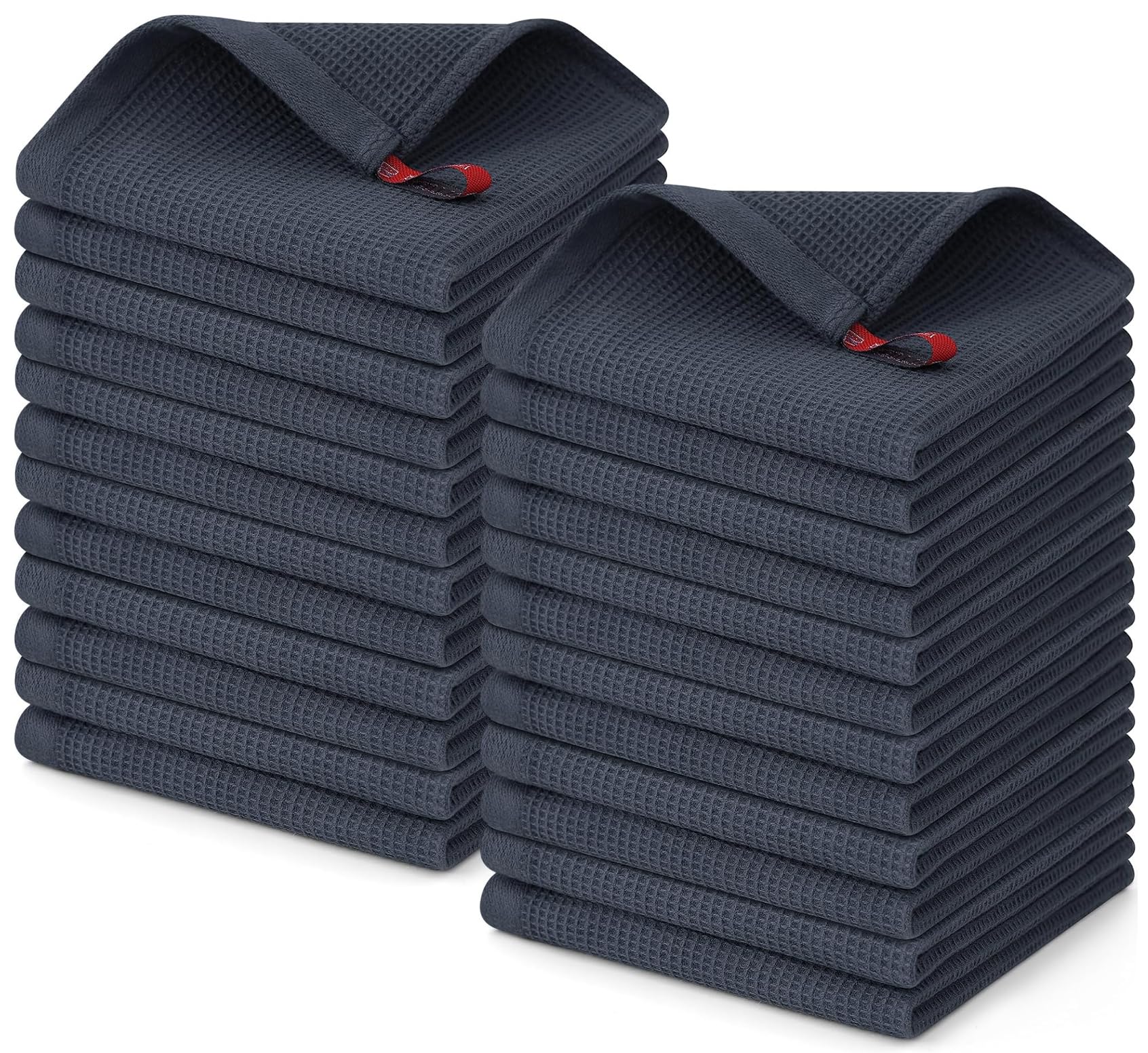 100% Cotton Waffle Weave Dish Cloths (24 Count)