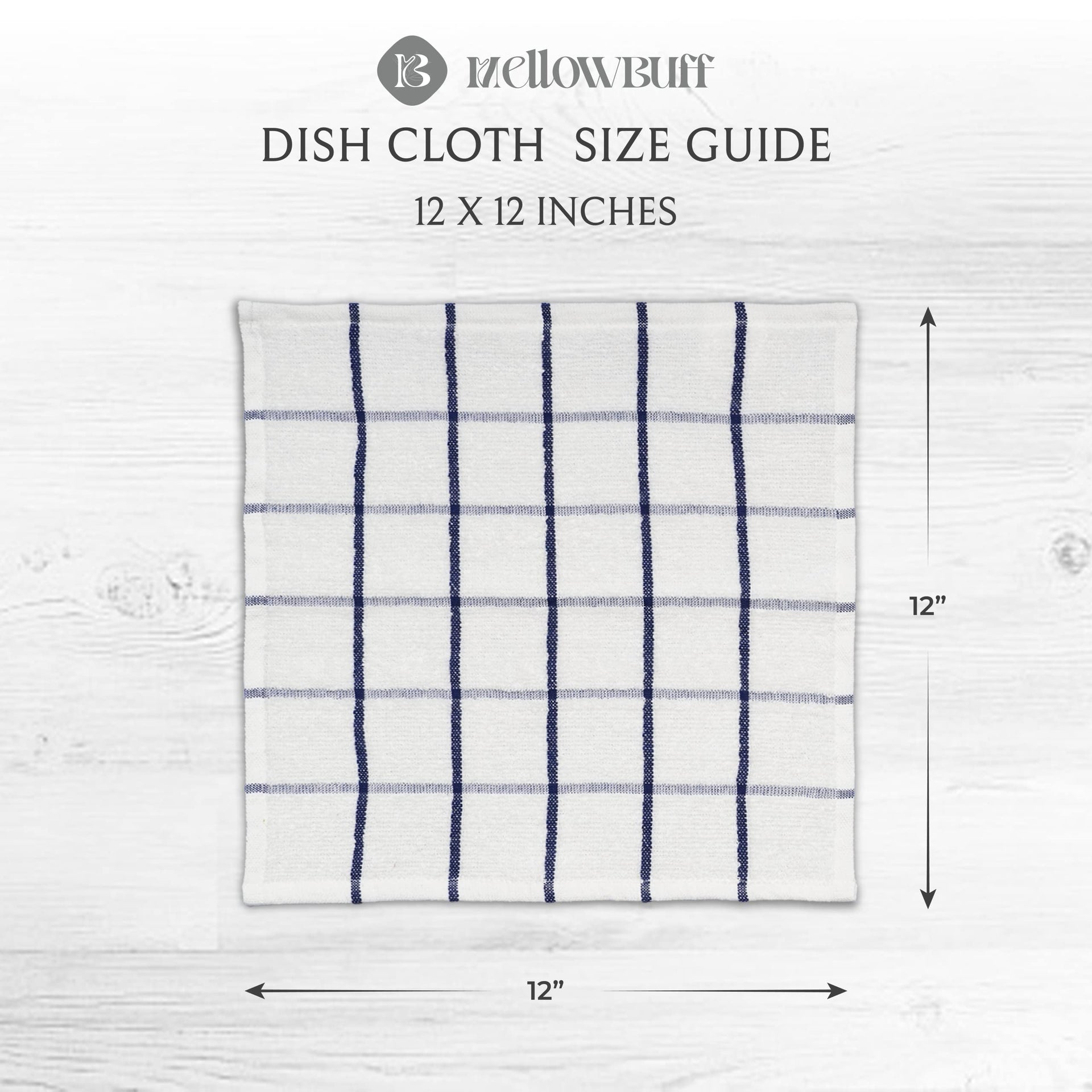 100% Cotton Terry Dish Cloth & Dish Towel (6 Count)