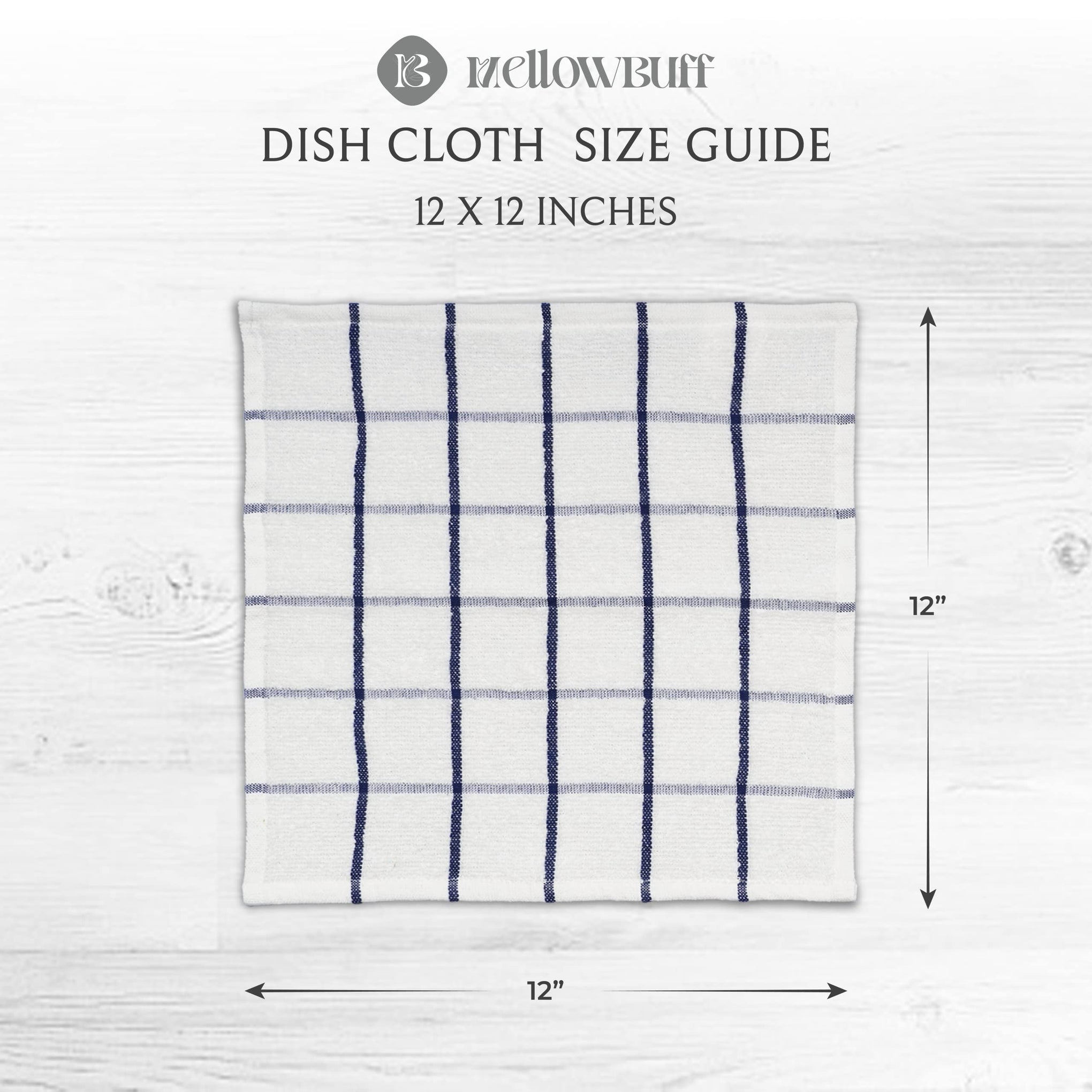 100% Cotton Terry Dish Cloth & Dish Towel (6 Count)