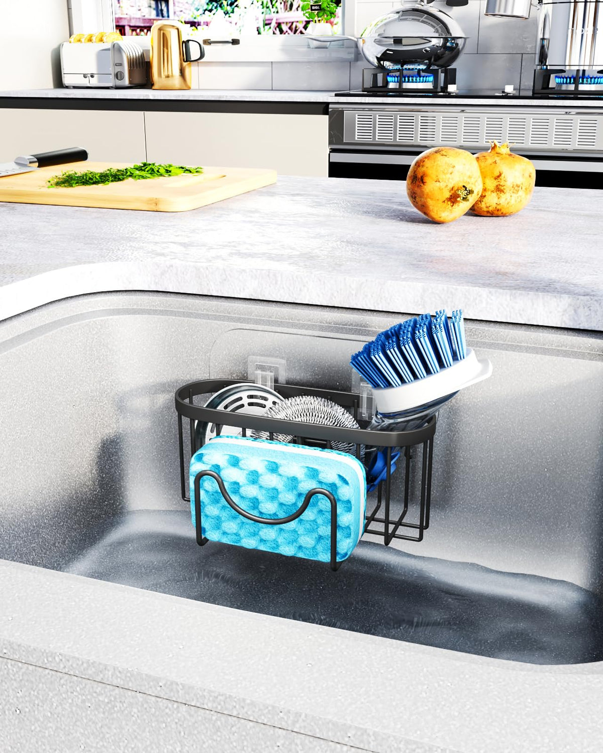 Multifunctional Sponge Holder with Unique M