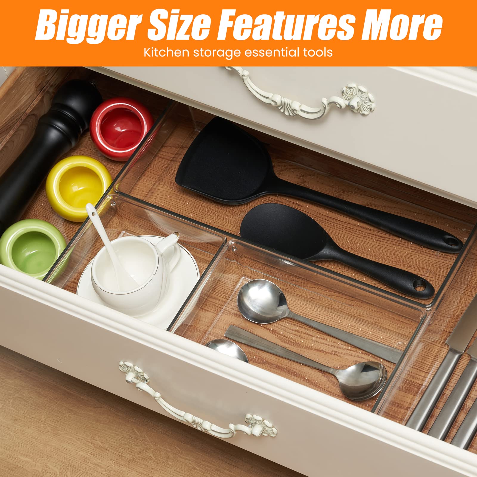 22 Pcs Drawer Organizer Bins (22 Count)