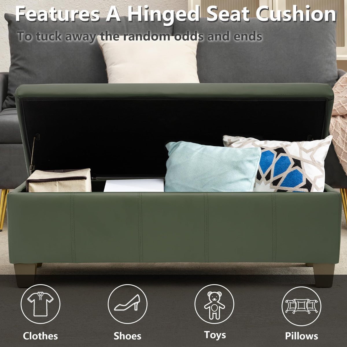 51 Inch Storage Ottoman