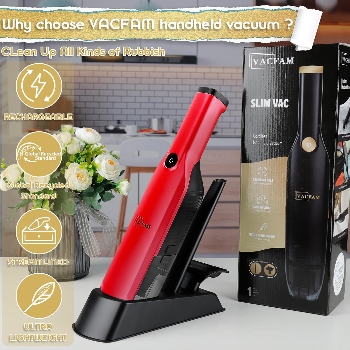Handheld Vacuum Cordless
