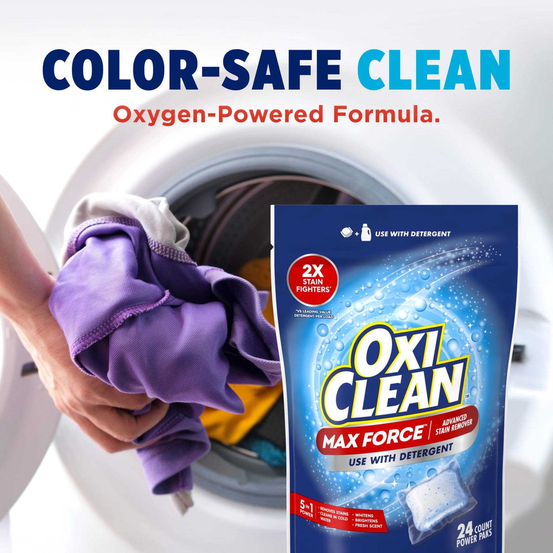 Max Force Advanced Stain Remover Power Paks (24 Count)