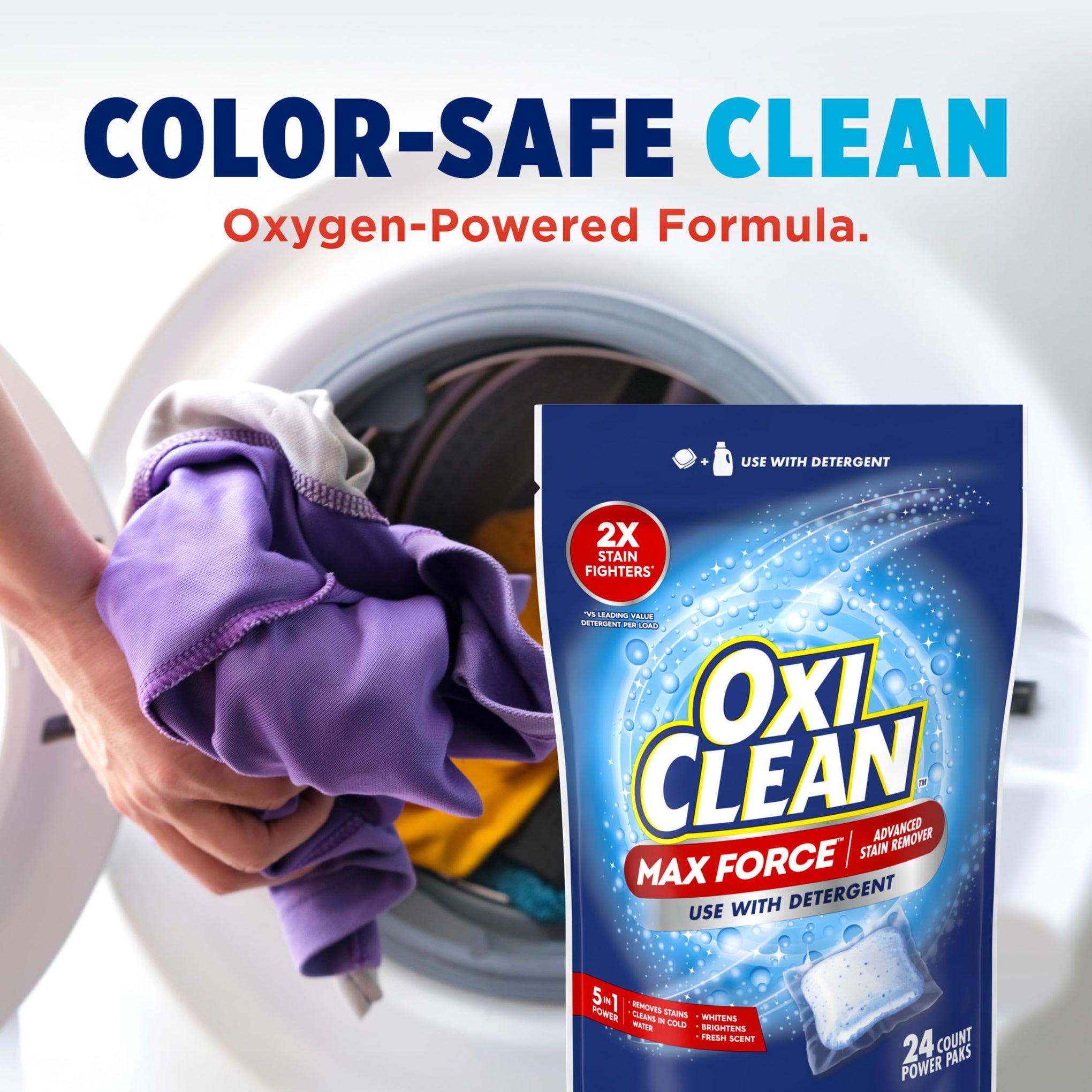 Max Force Advanced Stain Remover Power Paks (24 Count)