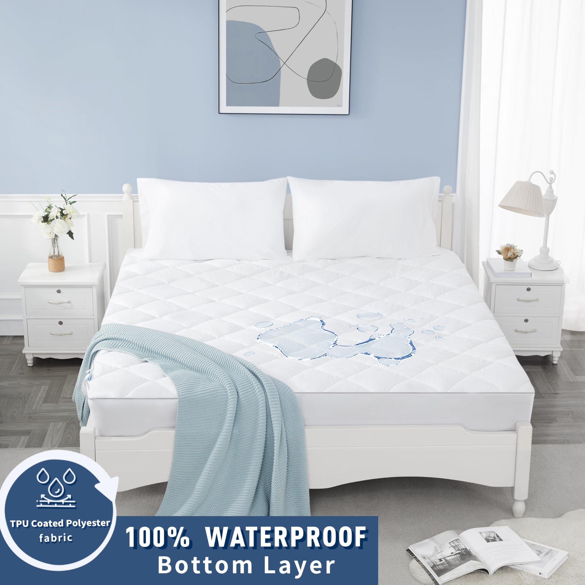 Short Queen Mattress Pad Waterproof