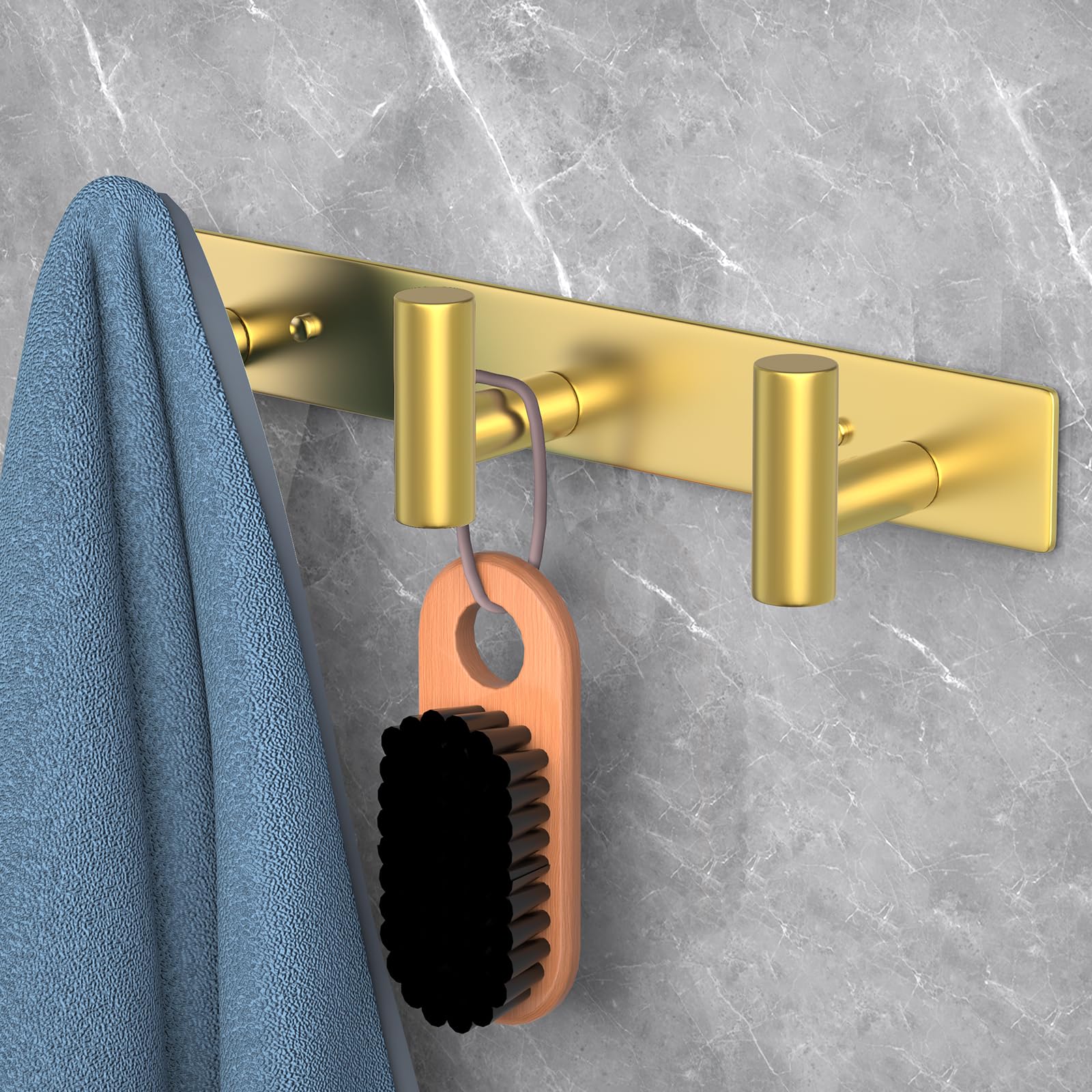 Gold Wall Mount Coat Rack
