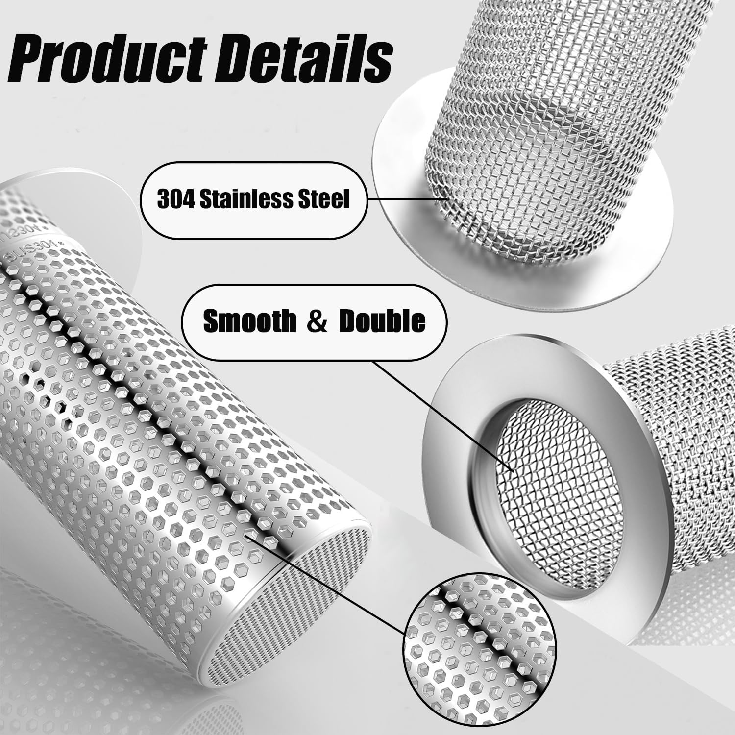 4 PCS Bathroom Sink Drain Strainers (4 Count)
