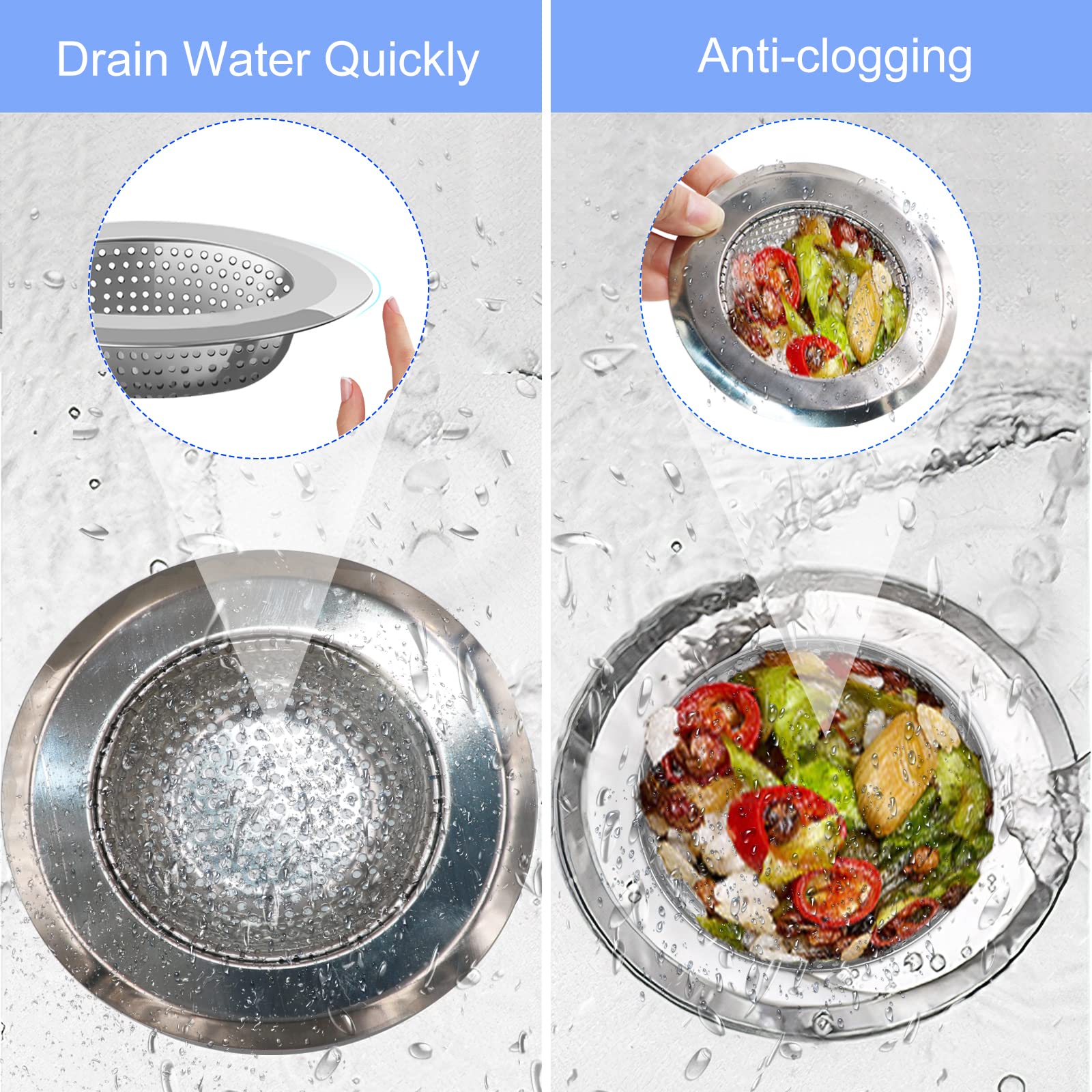 Kitchen Sink Drain Strainer (4 Count)