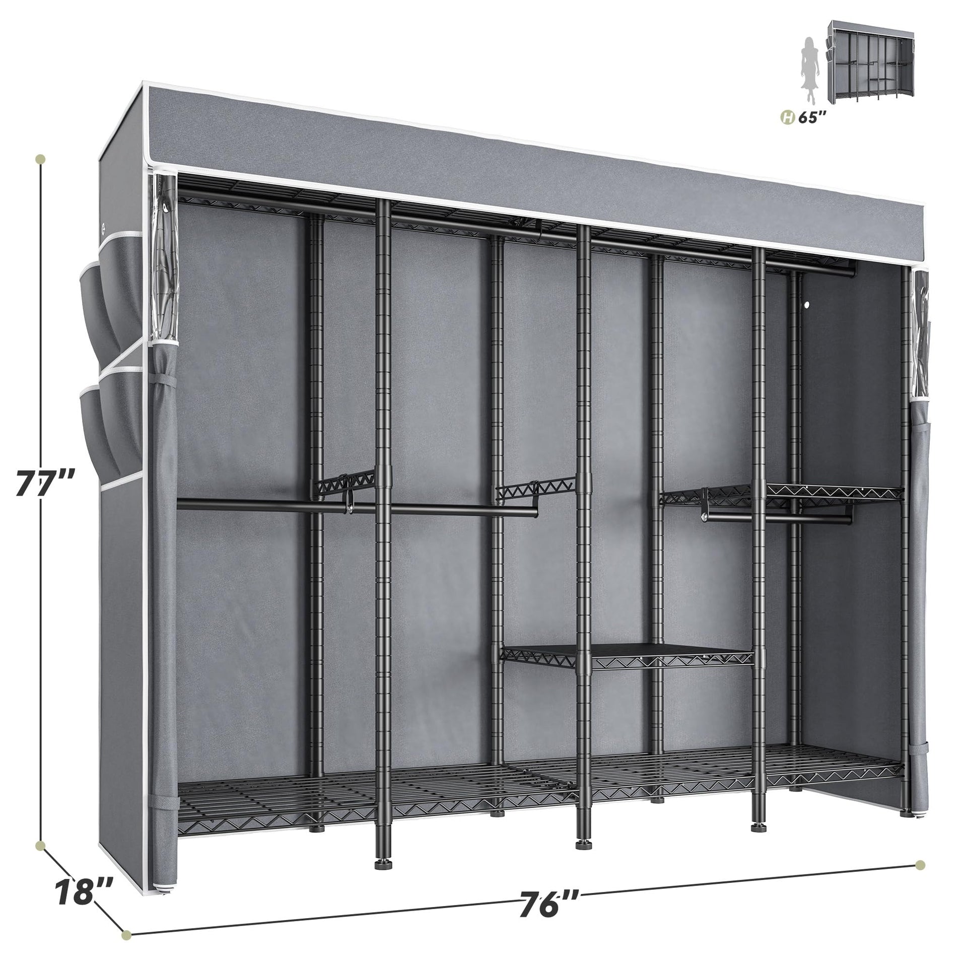 Clothes Rack with Cover