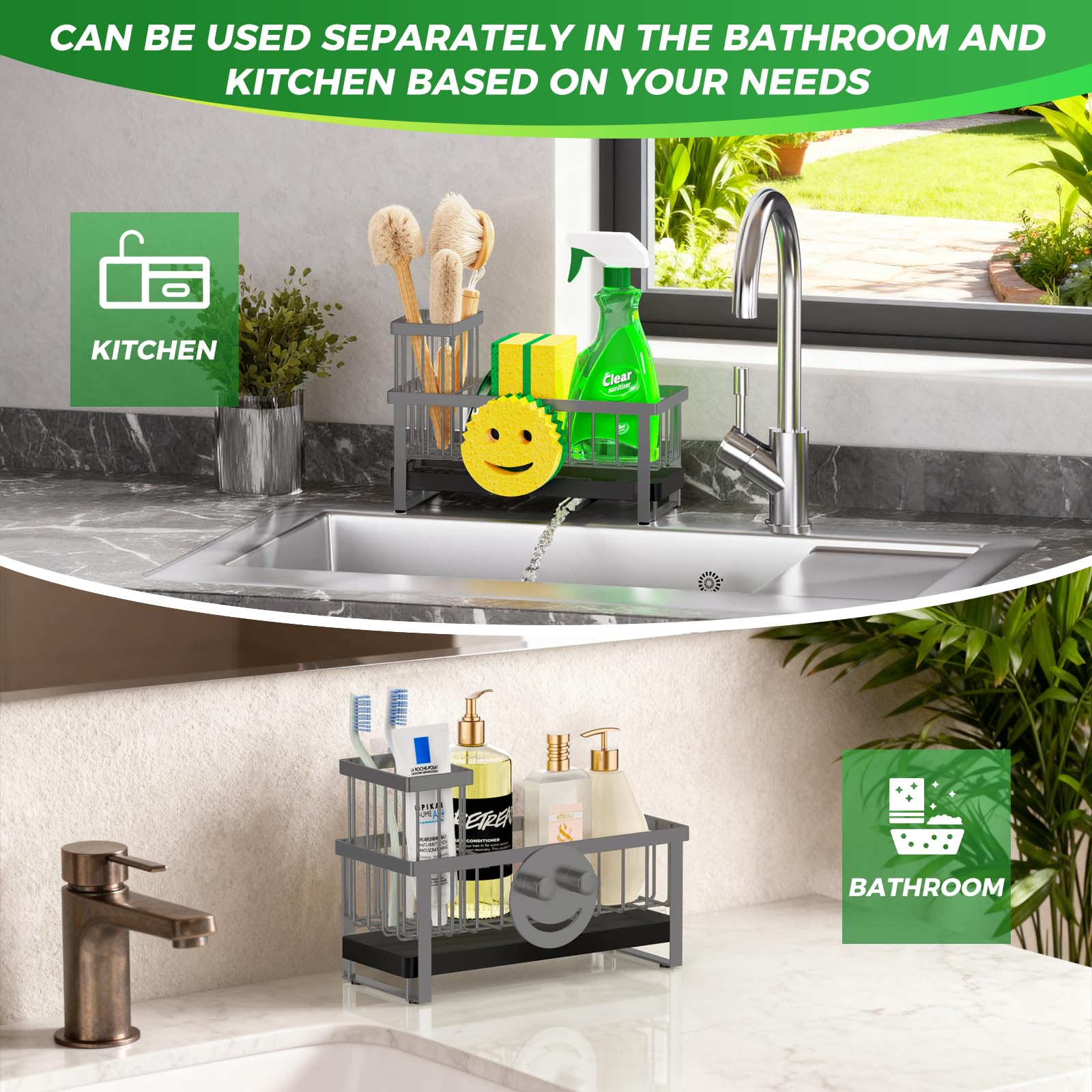 Sponge Holder for Kitchen Sink
