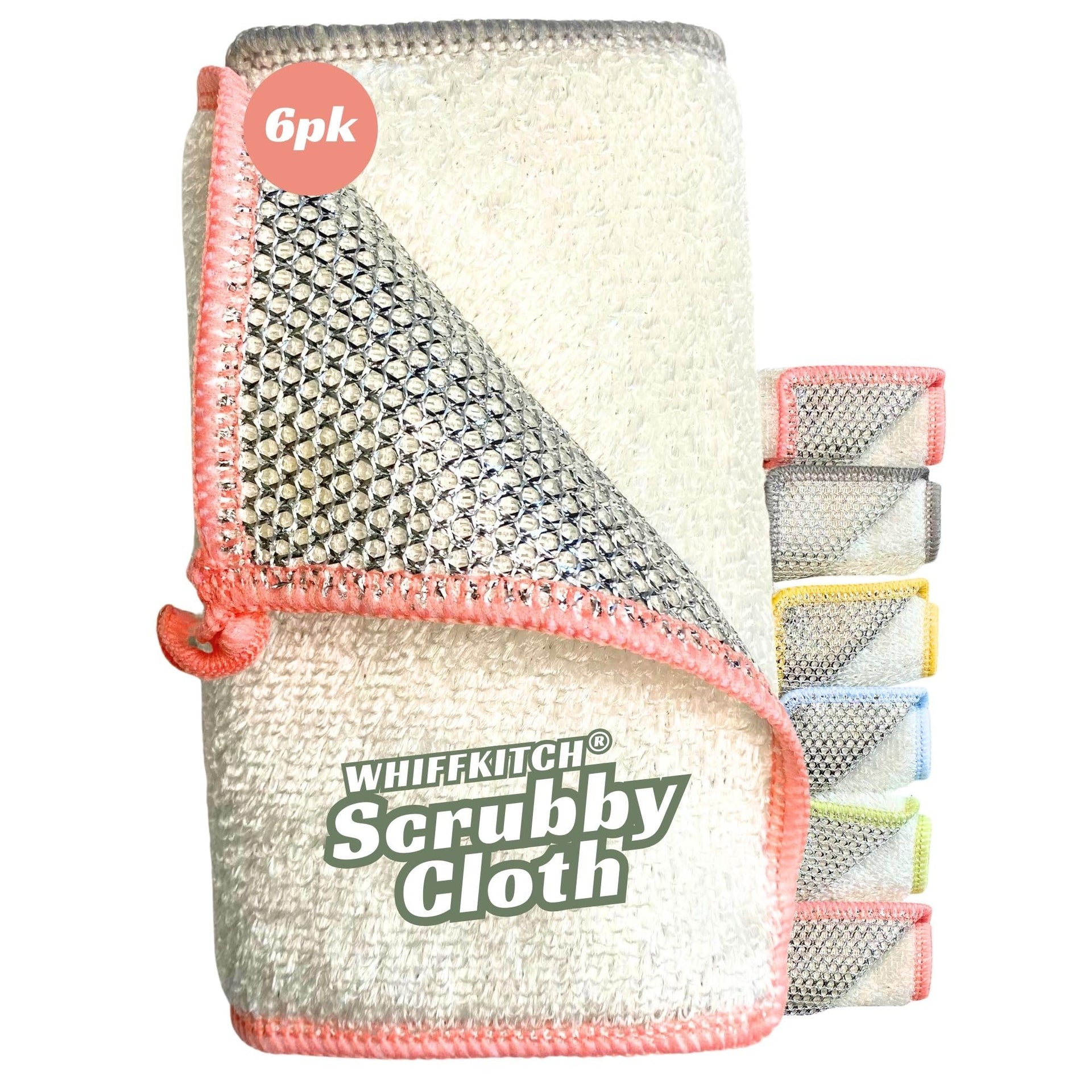 Scrubbing Dishcloths 2ply Mesh Scrub Reusable Dishrag 6pk 6x7in