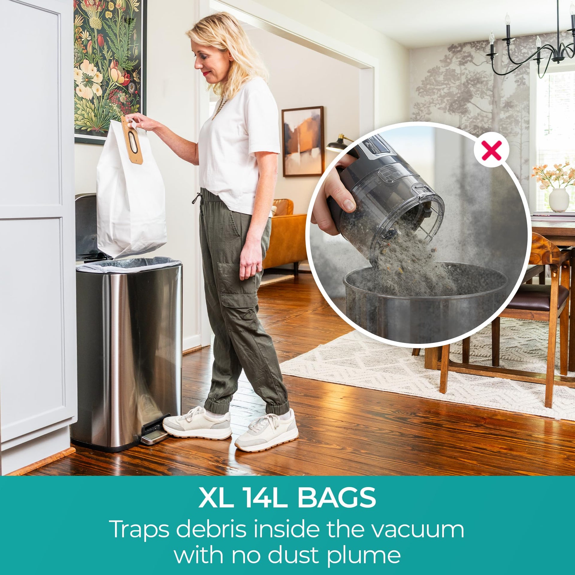 Commercial Grade Vacuum Cleaner 14L Capacity Bagged Upright Vac