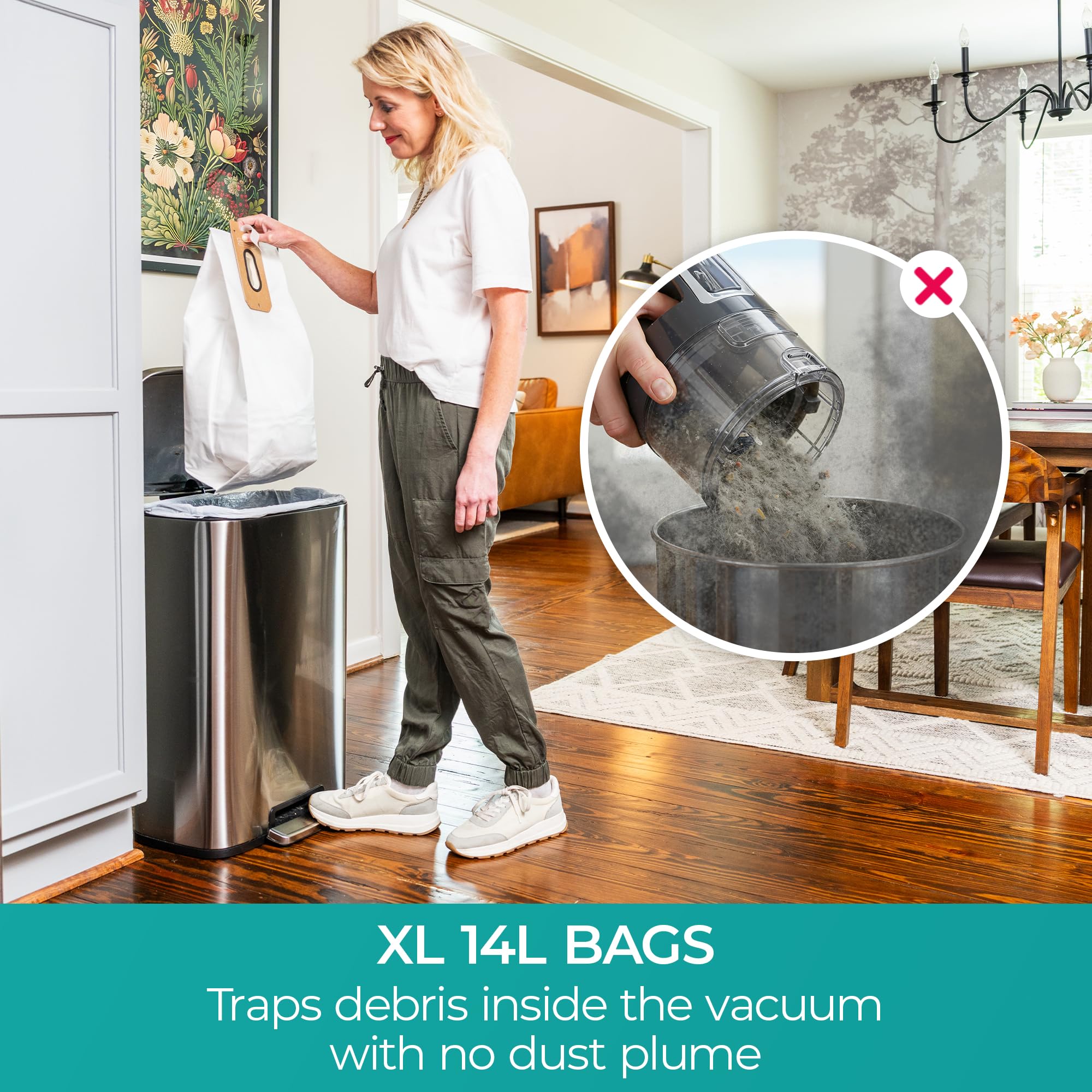 Commercial Grade Vacuum Cleaner 14L Capacity Bagged Upright Vac