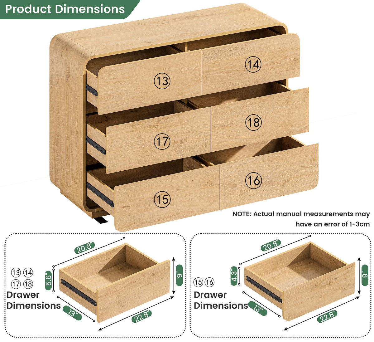 47’’ Wide Dresser for Bedroom