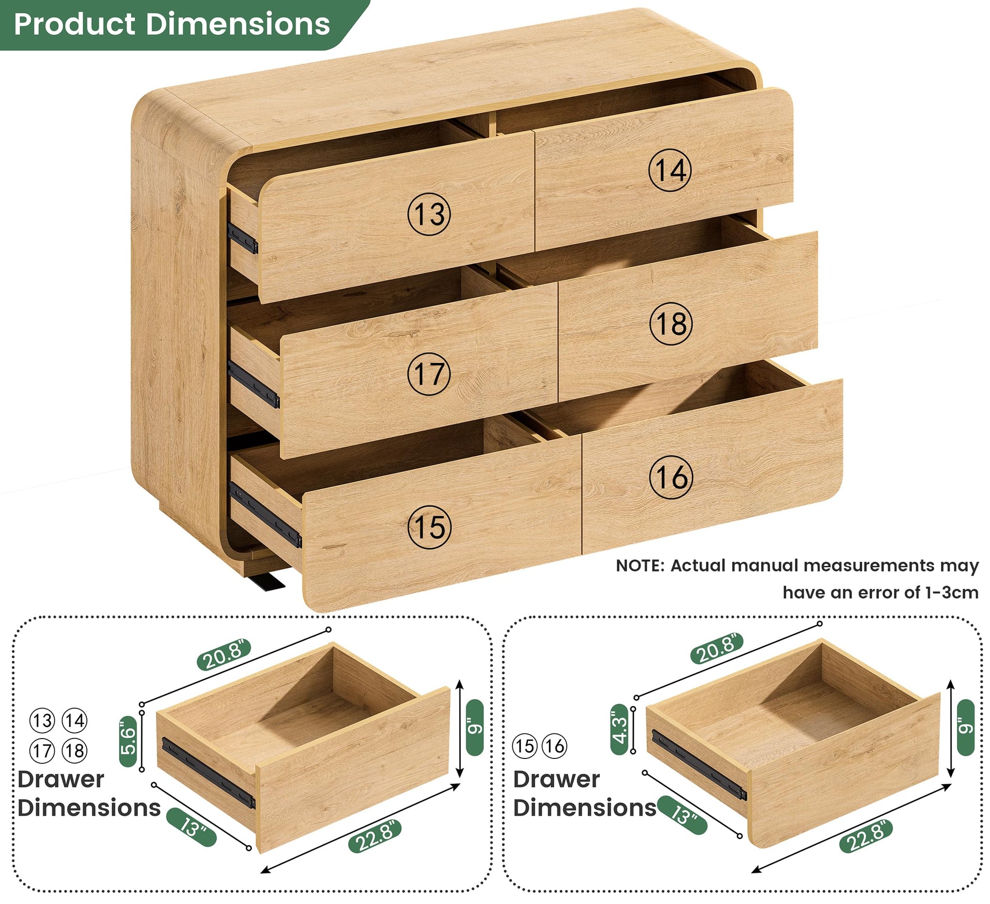 47’’ Wide Dresser for Bedroom