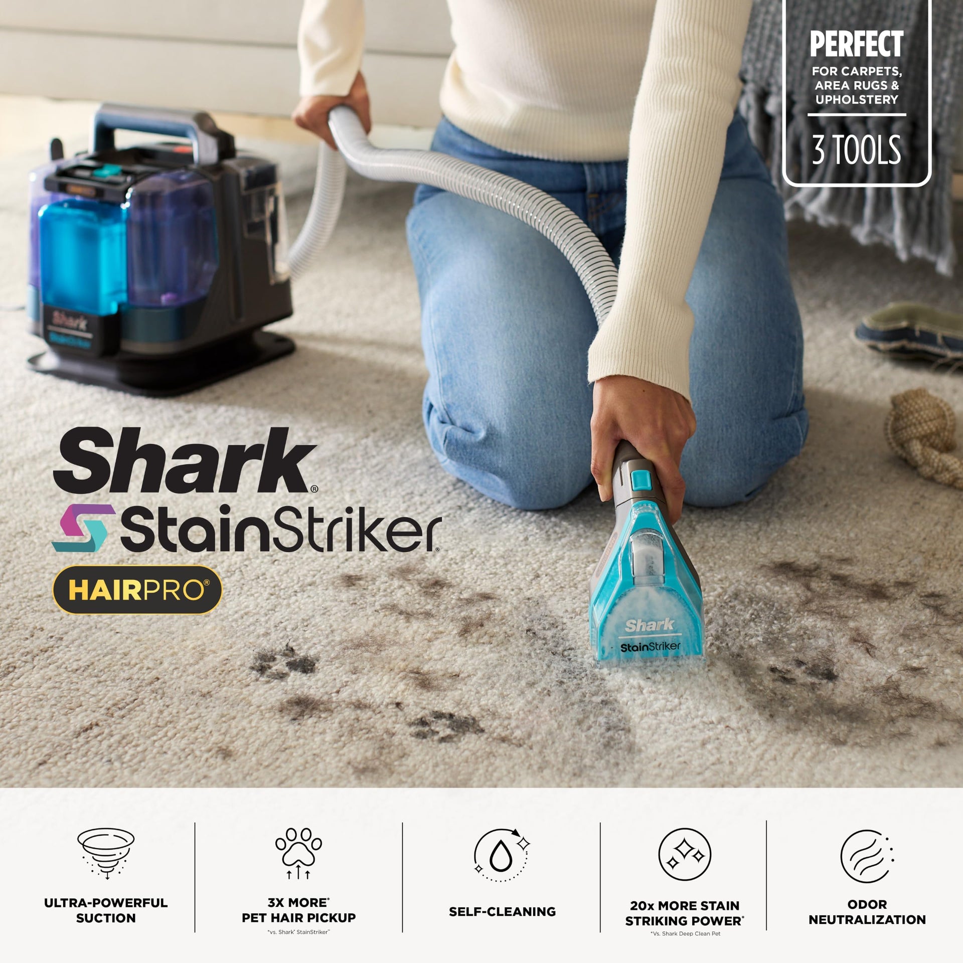 StainStriker HairPro Portable Stain Cleaner