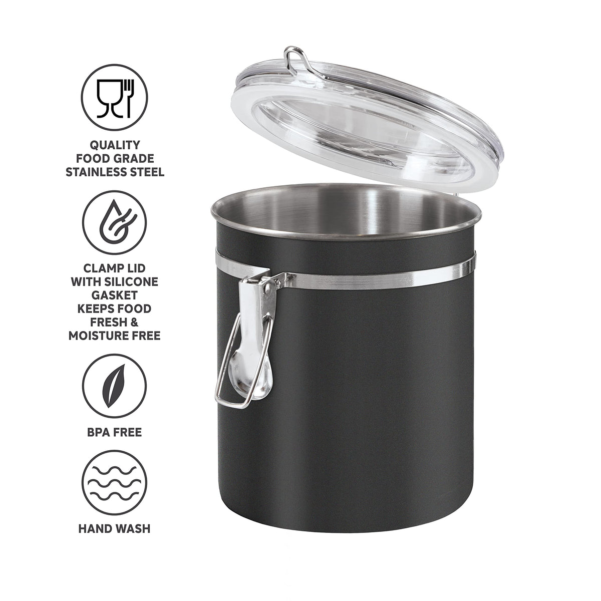Stainless Steel Kitchen Canister 36 fl oz