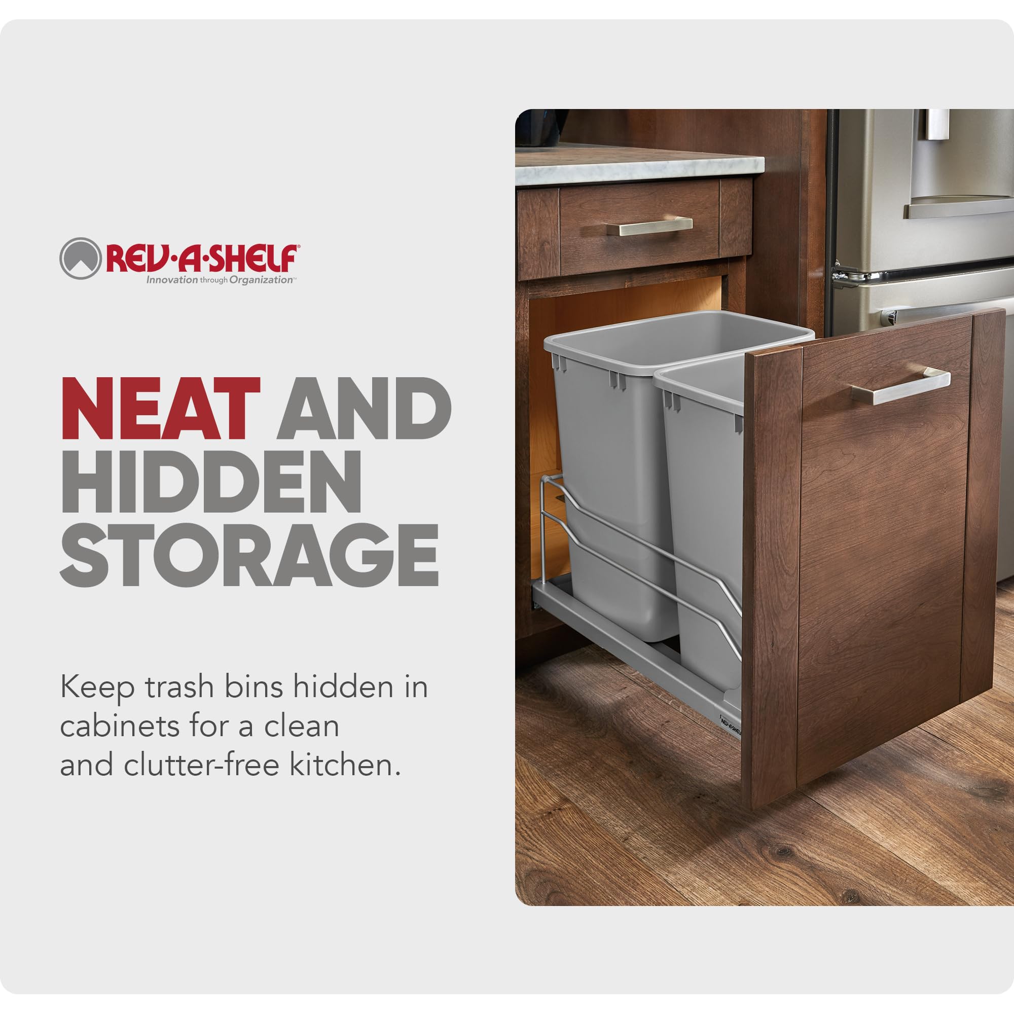 Double Pullout Trash Can w