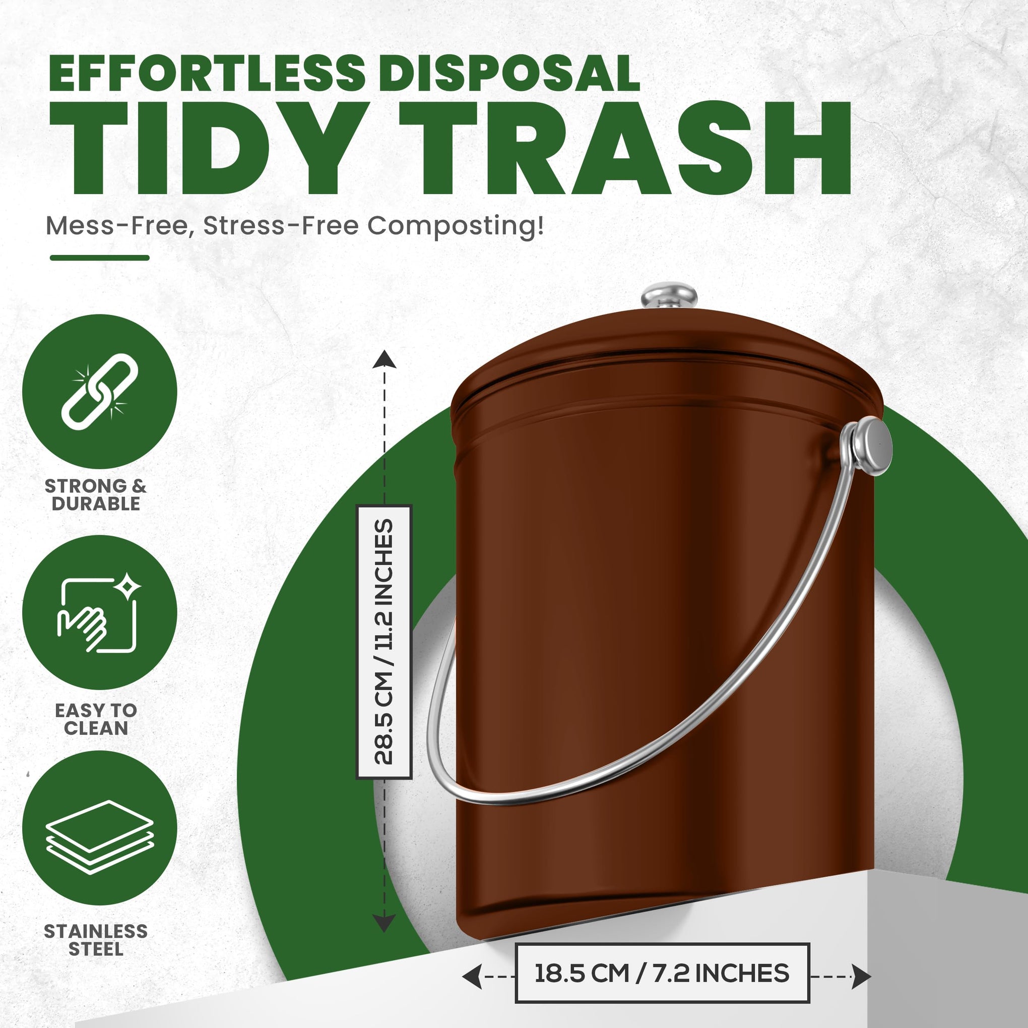 Countertop Compost Bin 1.3 Gallon