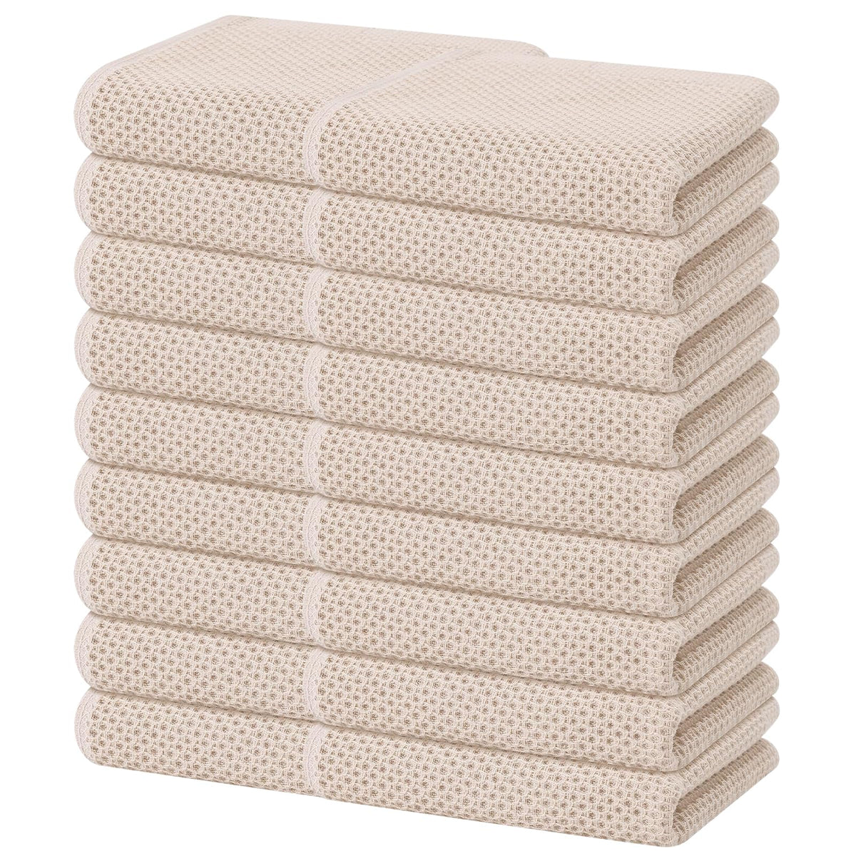 100% Cotton Waffle Weave Kitchen Dish Towels 18 (18 Count)