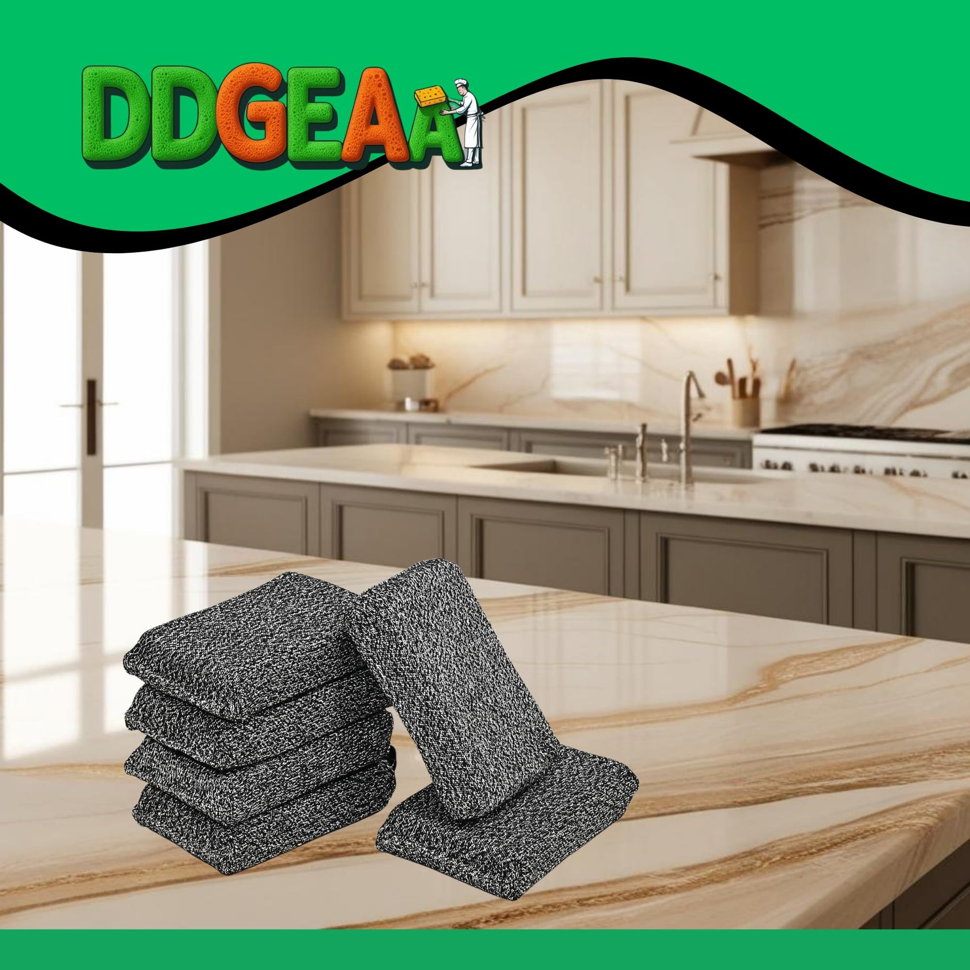 Heavy Duty Kitchen Sponges (4 Count)