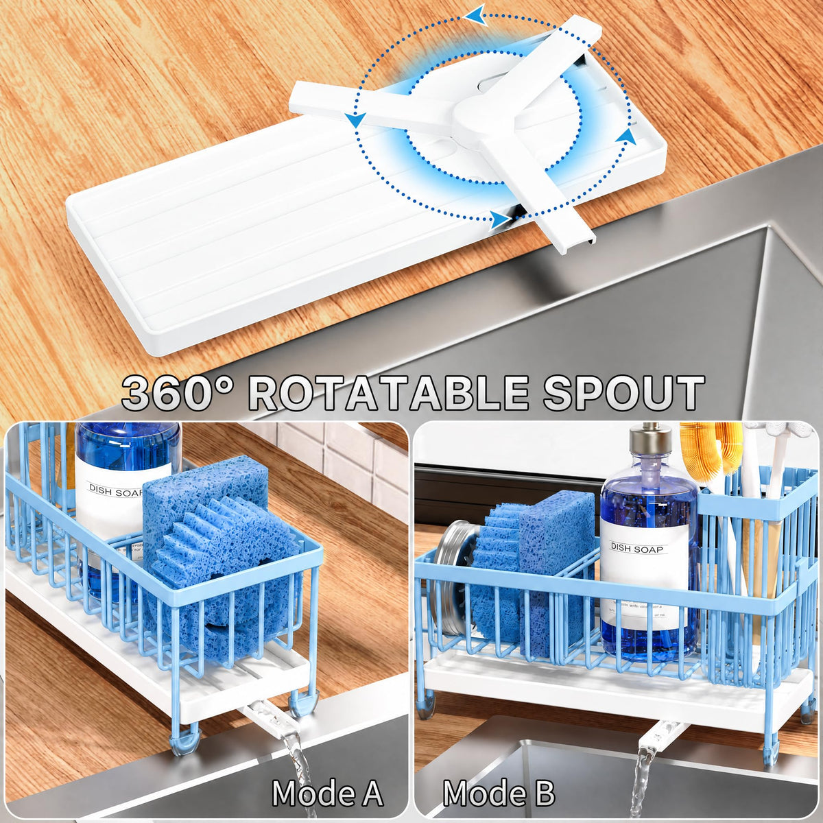 Sponge Holder for Kitchen Sink