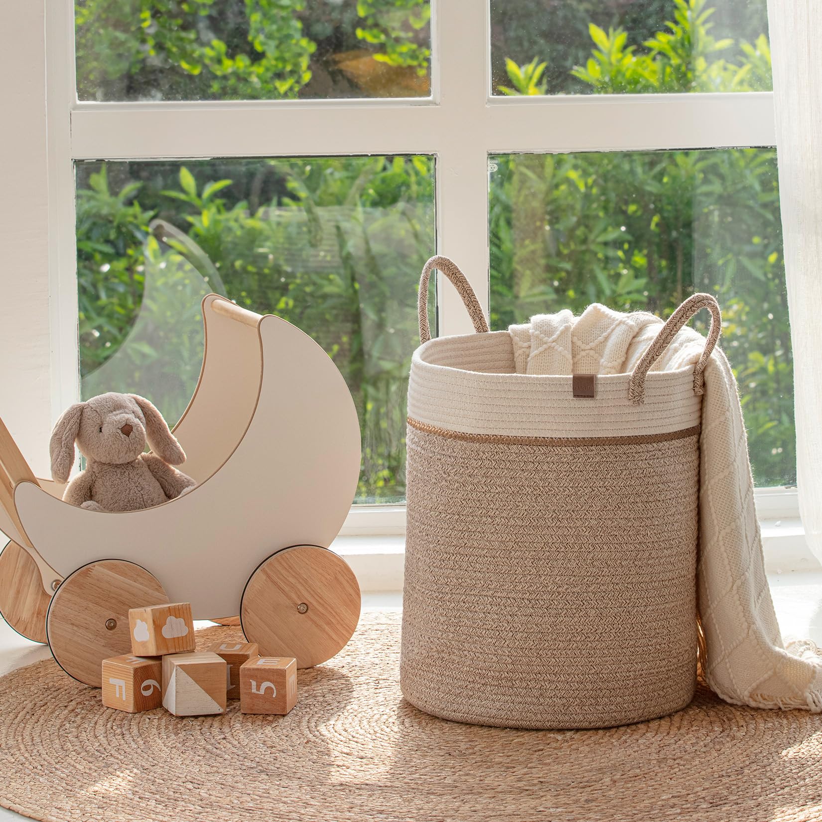 Woven Basket Rope Storage Baskets